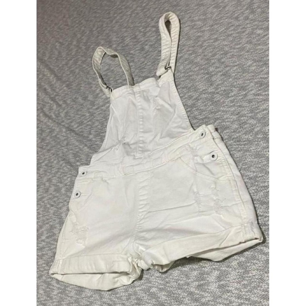 White Denizen Levi's overall shorts  distressed women S. SKU-B636#denizen